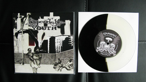 EXPENDABLE YOUTH - s/t 7" (black/clear 50/50 wax)